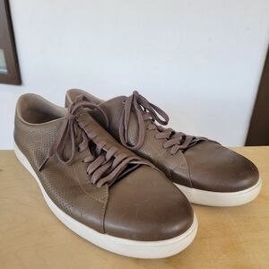 Cole Haan GrandPro Grand OS Leather Casual Shoes Tennis Brown Men's Size 14